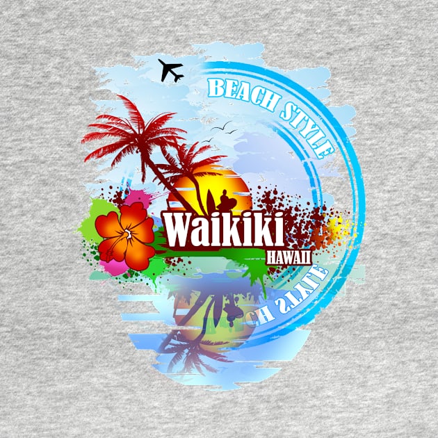 Waikiki Hawaii by dejava